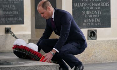 William lays a wreath at the Tomb of the Unknown Soldier