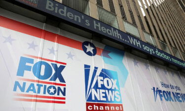 The legal showdown between Fox News and Dominion Voting Systems is set to resume Wednesday. Pictured is the Fox News headquarters in New York City