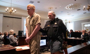 Alex Murdaugh is seen here during his sentencing at the Colleton County Courthouse in Walterboro