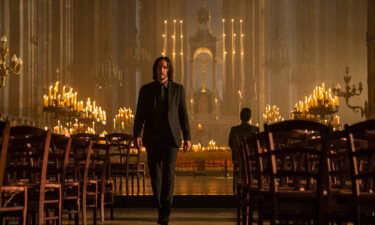 Keanu Reeves as John Wick in a scene from "John Wick 4."