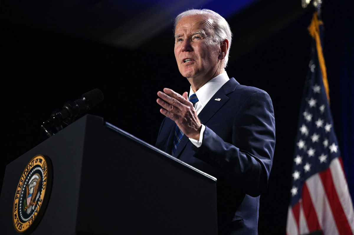 <i>Andrew Caballero-Reynolds/AFP/Getty Images</i><br/>President Joe Biden