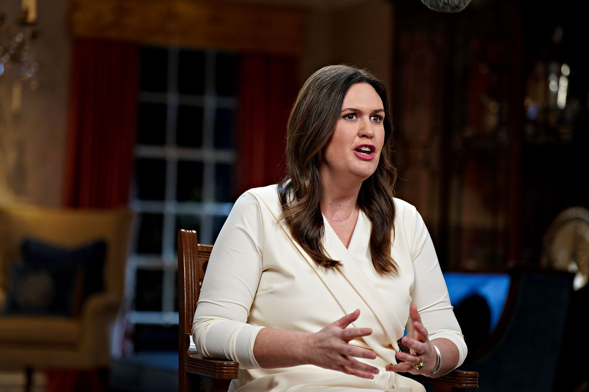 <i>Al Drago/Pool/Getty Images</i><br/>Arkansas Gov. Sarah Huckabee Sanders