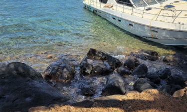 The grounded boat was refloated just 8 feet way from the historic stone