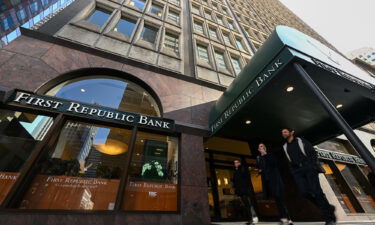 First Republic Bank pictured here on March 16