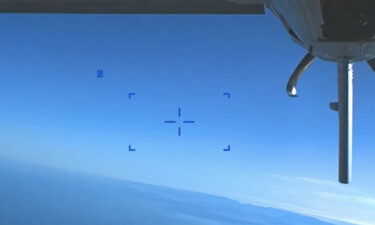 US Air Force MQ-9 camera footage: Russian Su-27 Black Sea intercept shows a bent propeller on the drone.