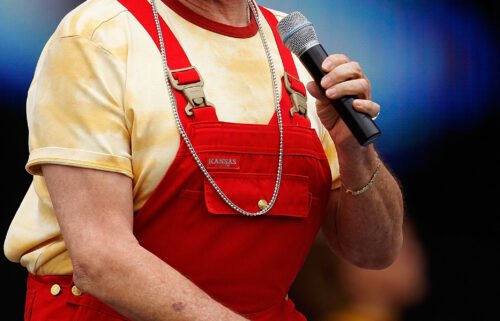 Xavier Lopez 'Chabelo' performs during the concert of the 199th anniversary of the Mexican Independence at Zocalo in September 2009 in Mexico City.