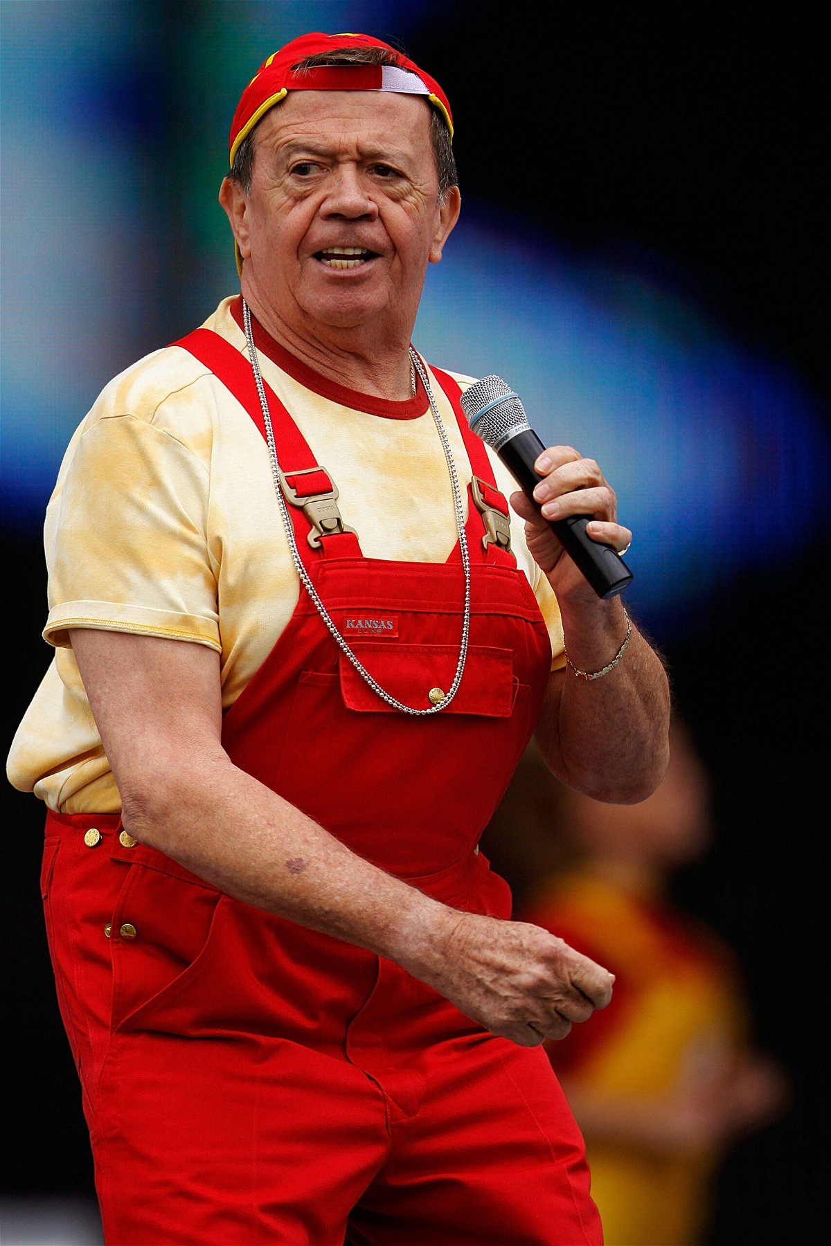 <i>Hector Vivas/Jam Media/LatinContent Editorial/Getty Images</i><br/>Xavier Lopez 'Chabelo' performs during the concert of the 199th anniversary of the Mexican Independence at Zocalo in September 2009 in Mexico City.