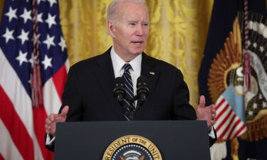 U.S. President Joe Biden speaks during an event where he announced Julie Su as his nominee to be the next Secretary of Labor during an event in the East Room of the White House March 1
