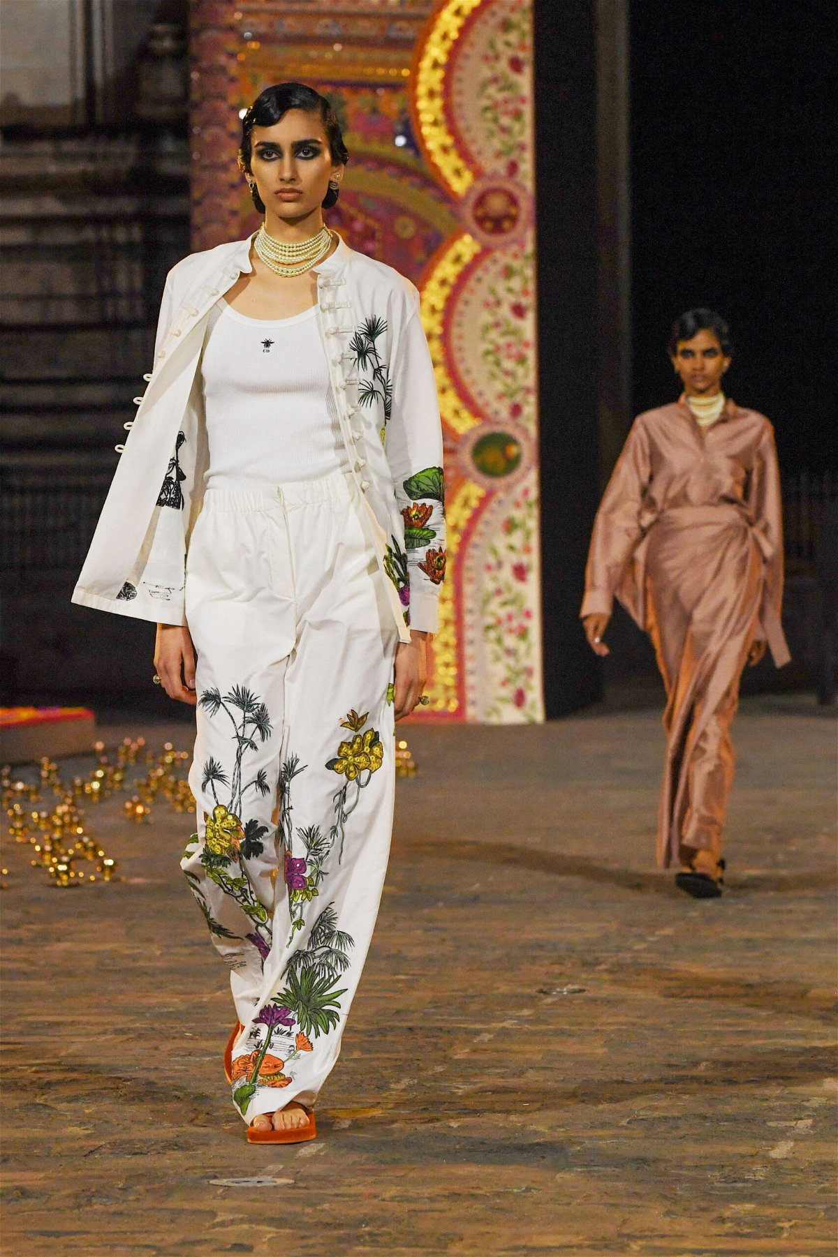 <i>Indranil Mukherjee/AFP/Getty Images</i><br/>Dior's Pre-Fall collection walked on a balmy evening in Mumbai.
