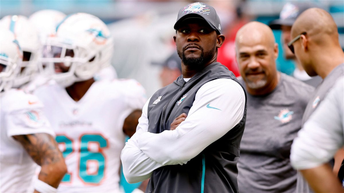 <i>Michael Reaves/Getty Images</i><br/>Brian Flores' lawsuit against the NFL and three teams can proceed
