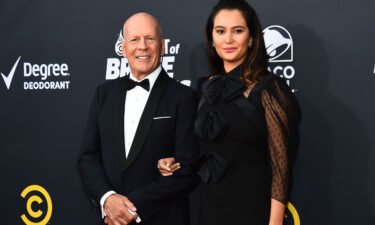 (From left) Bruce Willis and Emma Heming are seen here in Los Angeles in 2018.