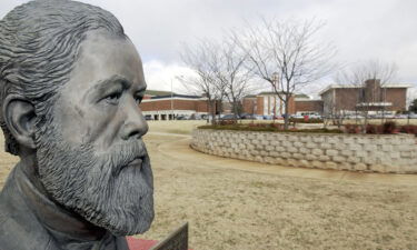 A statue of John Mercer Langston