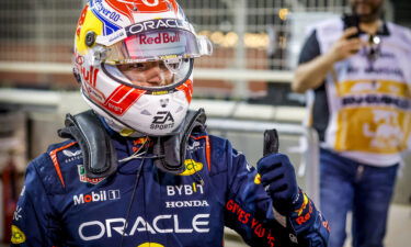 Max Verstappen takes pole position during qualifying for the Bahrain Grand Prix.