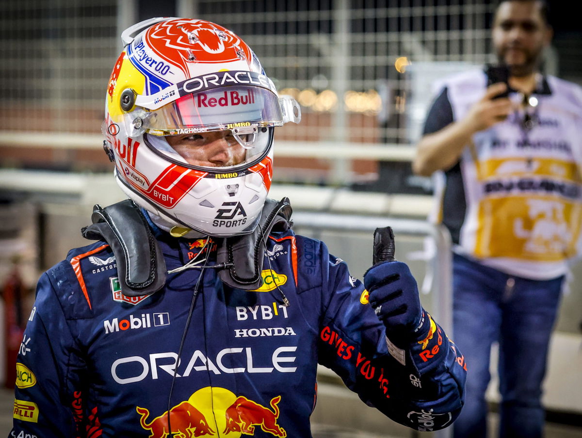 <i>ANP/Getty Images</i><br/>Max Verstappen takes pole position during qualifying for the Bahrain Grand Prix.