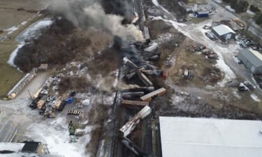 NTSB Investigators conduct Unmanned Aircraft System operations for the Norfolk Southern freight train derailment near East Palestine