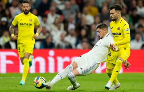 Federico Valverde and Álex Baena clashed during the match.