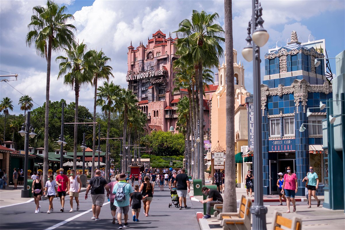 <i>Charles Sykes/Invision/AP/File</i><br/>Walt Disney World Resort's Hollywood Studios Florida seen in a file photo. A former Disney World theme park employee was arrested and charged in Florida after allegedly recording a video up the skirt of a park guest late last month