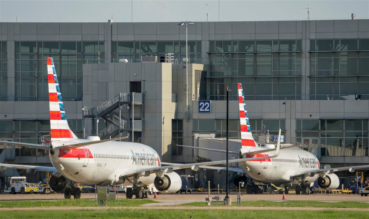 <i>Jay Janner/Austin American-Statesman/AP</i><br/>American Airlines planes are seen on the tarmac at Austin-Bergstrom International Airport on September 7