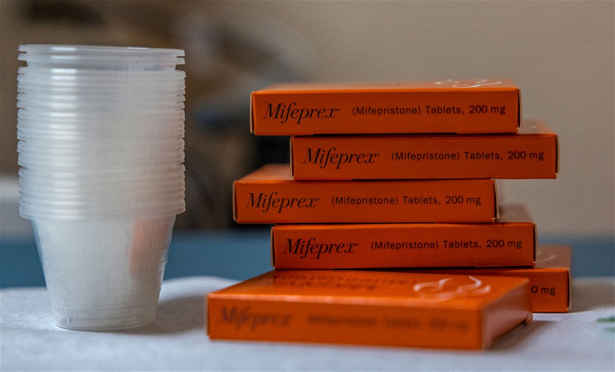 <i>Evelyn Hockstein/Reuters</i><br/>Boxes of mifepristone
