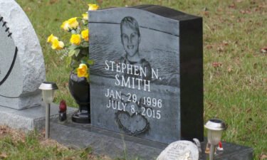 Stephen Smith's grave is seen in Crocketville