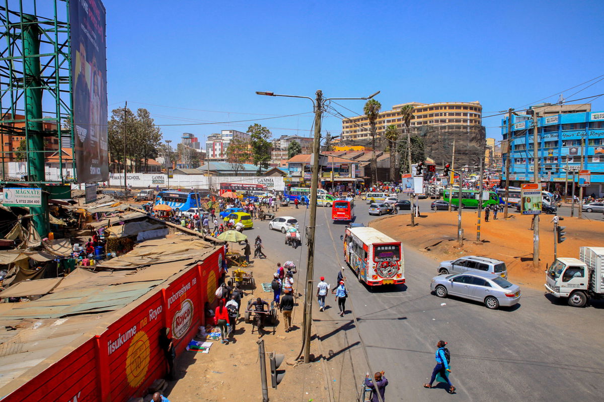<i>Donwilson Odhiambo/SOPA Images/LightRocket/Getty Images</i><br/>The central business district of Nairobi