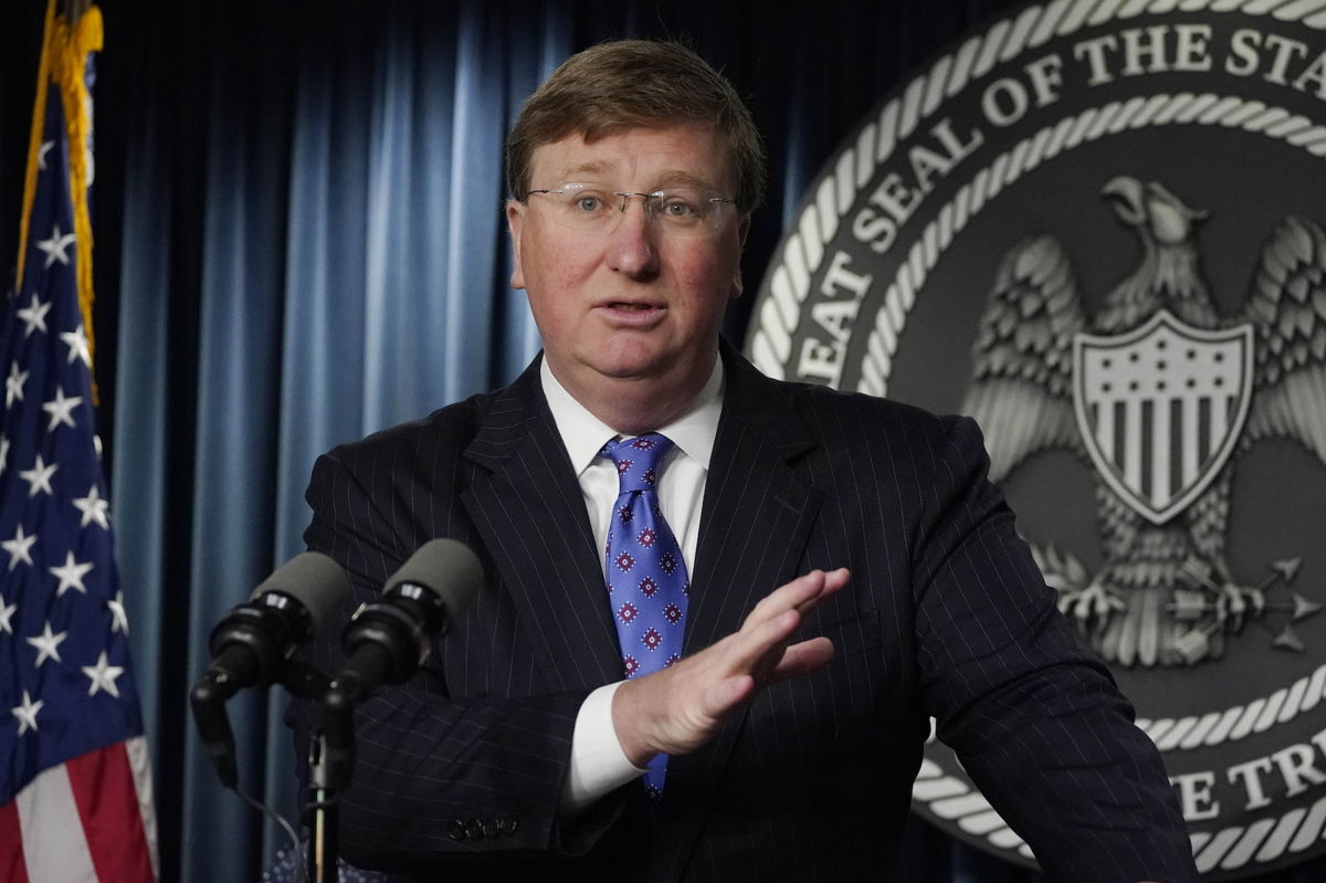 <i>Rogelio V. Solis/AP/FILE</i><br/>Mississippi Gov. Tate Reeves signed legislation that expands the state's law enforcement reach in the city of Jackson.