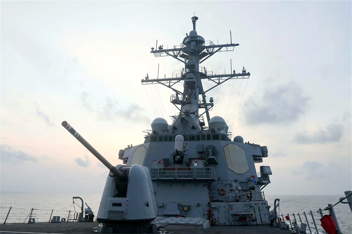 The guided-missile destroyer USS Milius on Monday "asserted navigational rights and freedoms in the South China Sea near the Spratly Islands