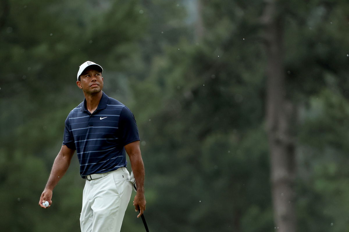 <i>Patrick Smith/Getty Images</i><br/>Tiger Woods could miss the cut at Augusta for the first time as a professional.