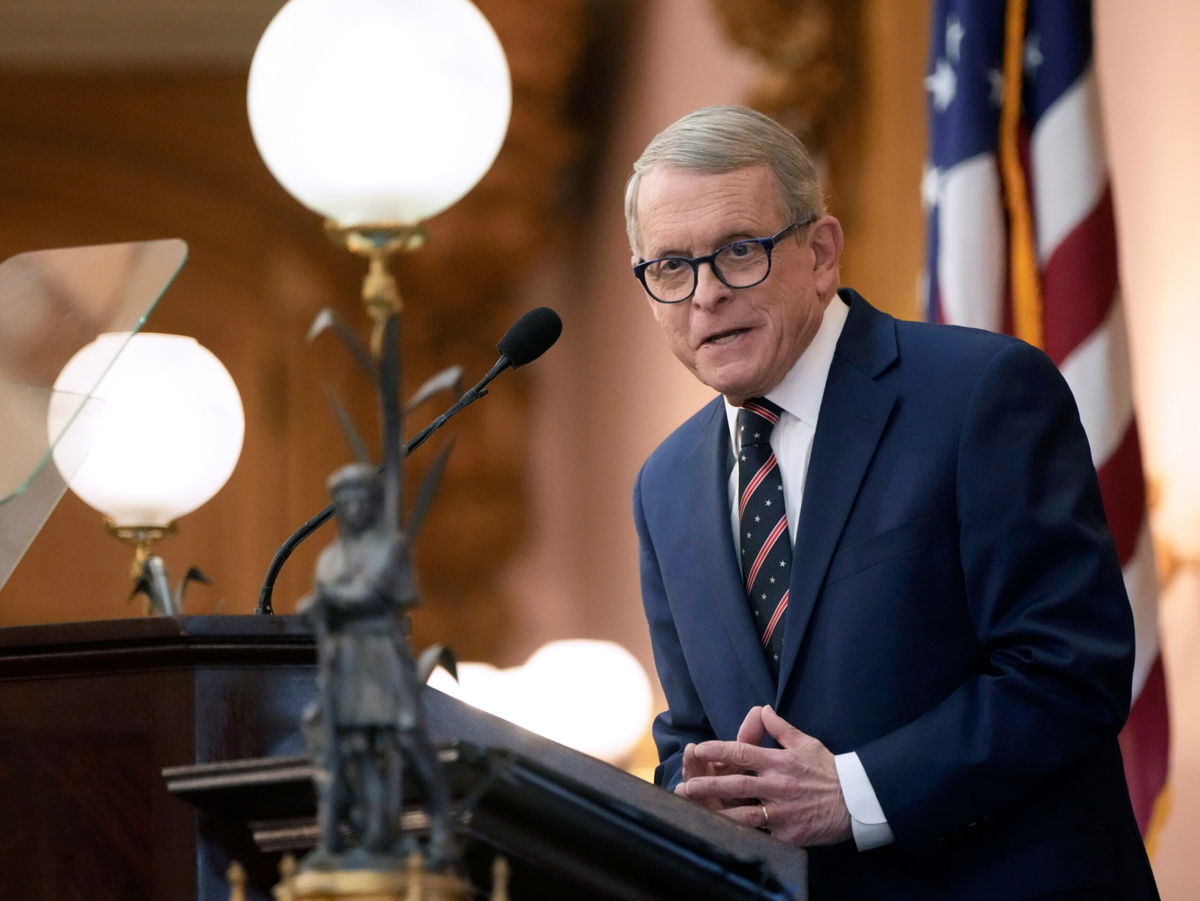 <i>Barbara J. Perenic/The Columbus Dispatch/AP</i><br/>Ohio Gov. Mike DeWine postponed the executions of three killers from August