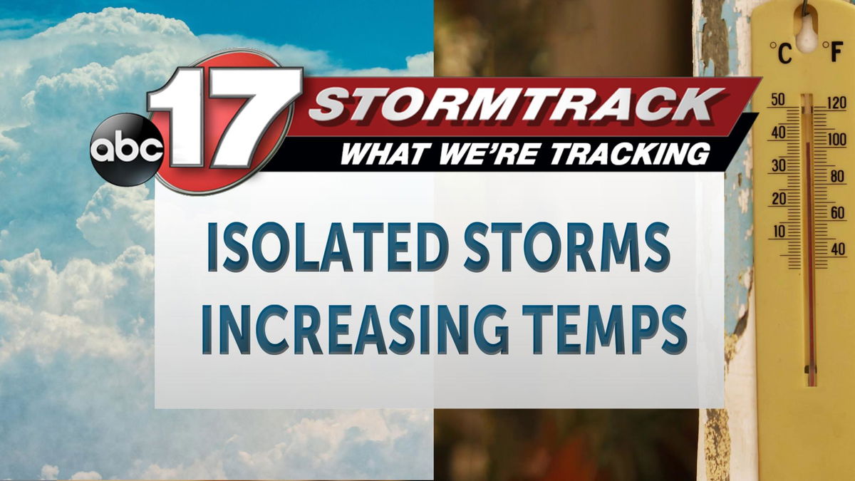 Tracking Isolated Storms And Increasing Temperatures - ABC17NEWS