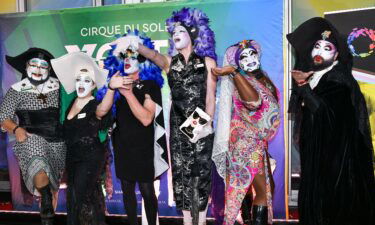 The Sisters of Perpetual Indulgence attend the Cirque Du Soleil VOLTA Equality Night Benefiting Los Angeles LGBT Center at Dodger Stadium in February 2020.