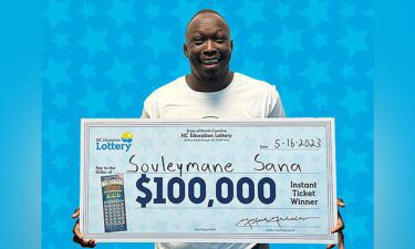 Souleymane Sana is planning to use his lottery winnings to help build classrooms for children in his hometown in Mali.
