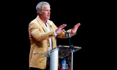 Attorneys for Brett Favre on May 5 filed a lengthy denial of allegations he used misappropriated state funds in Mississippi meant for needy families. Favre is seen here in August 2016 in Canton