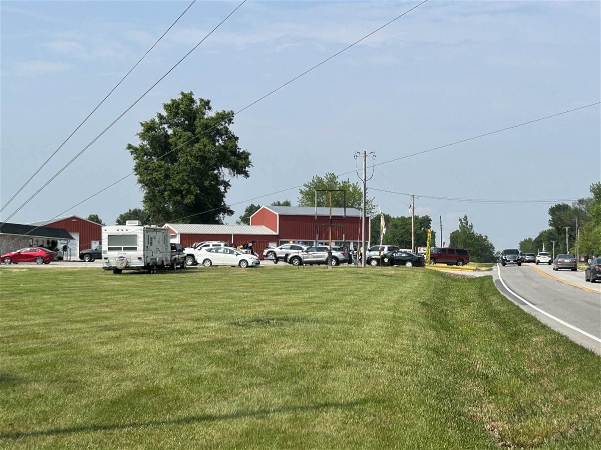 Law enforcement investigates a crash on Route B near Kemper Road in Boone County on Wednesday, June 7, 2023.