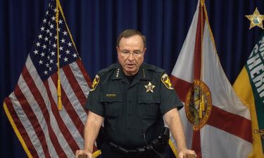 Polk County Sheriff Grady Judd speaks at a Thursday news conference over the death of an 18-month-old who was left in a hot car.