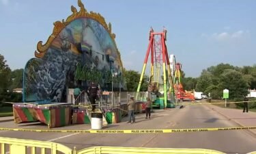 A child was injured after falling from a carnival ride in Antioch