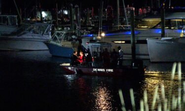 A boat crashed into a jetty off Cape Cod Friday night