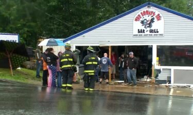 A vehicle crashed into The Looney Bin on Sunday