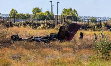 A private jet crashed near in a field in Murrieta