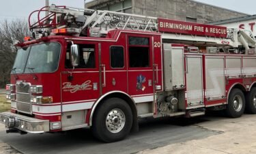 A Birmingham fire and rescue engine truck is pictured here in March 2022
