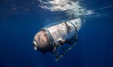 OceanGate's Titan submersible is pictured.