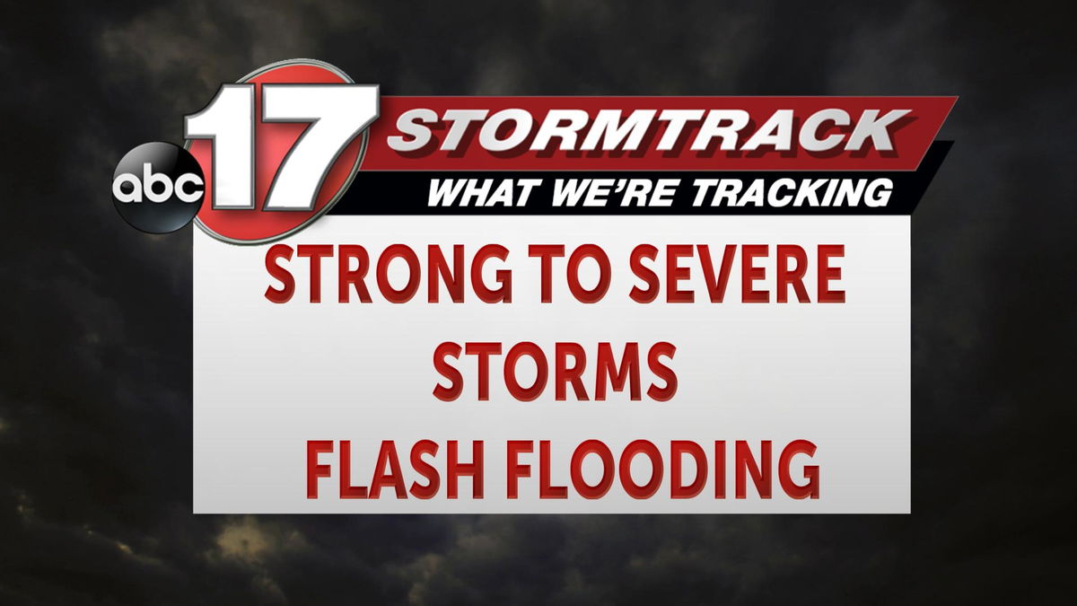 Tracking strong to severe storms with possible flash flooding - ABC17NEWS