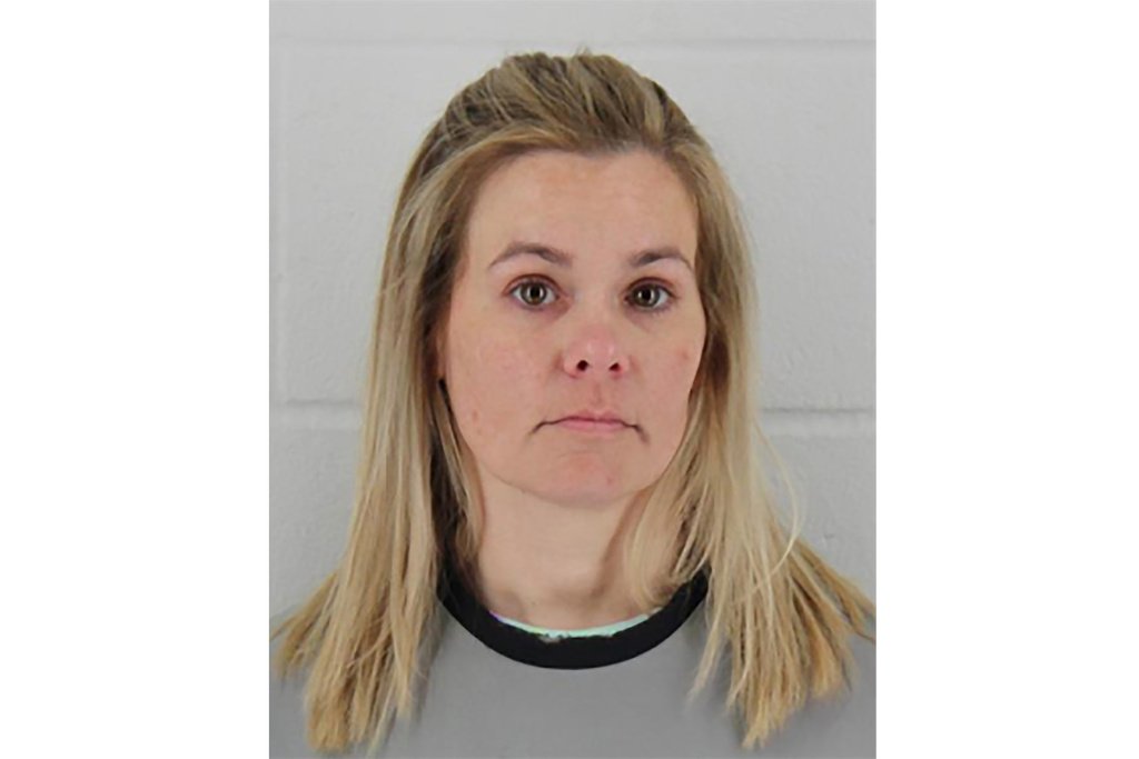FILE - This undated photo provided by the Johnson County (Kan.) Sheriff's Department shows Jennifer Hall. Hall, a former Missouri respiratory therapist who pleaded guilty in the deaths of two hospital patients has been sentenced to 18 years in prison, Friday, Aug. 18, 2023. 