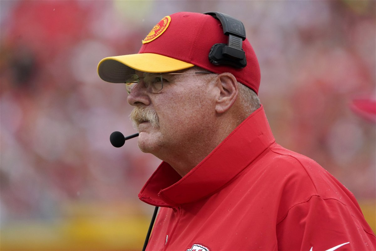Kansas City Chiefs head coach Andy Reid watches from the sidelines during the first half of an NFL preseason football game against the Cleveland Browns Saturday, Aug. 26, 2023, in Kansas City, Mo.