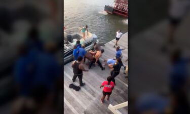 Multiple arrest warrants were issued after footage showed a chaotic brawl breaking out on a popular riverfront dock in Montgomery