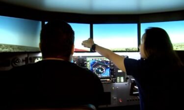 A flight simulator at a college in Queens is helping to train the next generation of pilots and air traffic controllers at a time when airlines are dealing with pilot shortages that have led to countless delays for travelers.