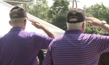 The new Purple Heart monument has the names of local heroes etched into it. This year's ceremony went beyond the book though