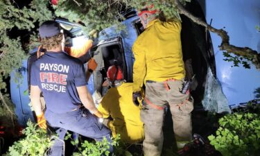 A group of teenagers is "lucky to be alive" after they flew 100 feet off the road while driving in Payson Canyon early August 4. In total