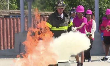 Camp Spark with the Baltimore City Fire Department is about getting young girls interested in jobs within the department.