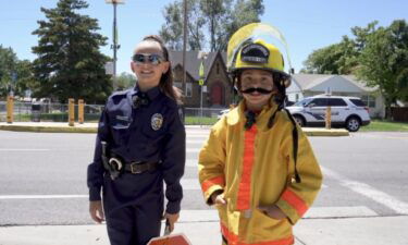 Pint size emergency responders are teaching students and motorists how children can get to school safely.